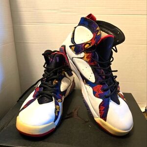 NIKE AIR JORDAN 7VII UGLY SWEATER  NOTHING BUT NET COLORWAY 304775-142 SIZE 11